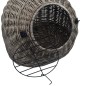 vidaXL Katzen-Transportkorb Grau 45x35x35 cm Natürliche Weide vidaXL Katzen-Transportkorb Grau 45x35x35 cm Natürliche Weide