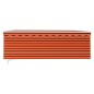 vidaXL Gelenkarmmarkise mit Rollo 4x3 m Orange & Braun vidaXL Gelenkarmmarkise mit Rollo 4x3 m Orange & Braun