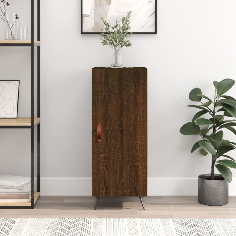 vidaXL Sideboard Braun Eichen-Optik 34,5x34x90 cm Holzwerkstoff vidaXL Sideboard Braun Eichen-Optik 34,5x34x90 cm Holzwerkstoff