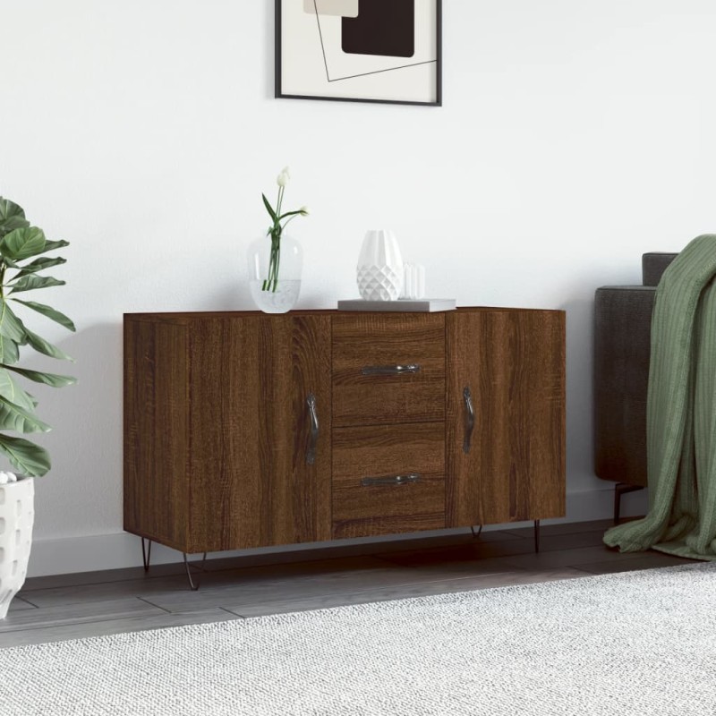 vidaXL Sideboard Braun Eichen-Optik 100x36x60 cm Holzwerkstoff vidaXL Sideboard Braun Eichen-Optik 100x36x60 cm Holzwerkstoff