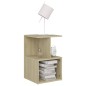 vidaXL Nachttische 2 Stk. Sonoma-Eiche 35x35x55 cm Holzwerkstoff vidaXL Nachttische 2 Stk. Sonoma-Eiche 35x35x55 cm Holzwerkstoff