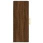 vidaXL Wandschrank Braun Eichen-Optik 34,5x34x90 cm Holzwerkstoff vidaXL Wandschrank Braun Eichen-Optik 34,5x34x90 cm Holzwerkstoff