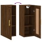 vidaXL Wandschrank Braun Eichen-Optik 34,5x34x90 cm Holzwerkstoff vidaXL Wandschrank Braun Eichen-Optik 34,5x34x90 cm Holzwerkstoff
