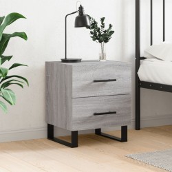 vidaXL Nachttisch Grau Sonoma 40x35x47,5 cm Holzwerkstoff