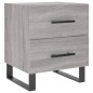 vidaXL Nachttisch Grau Sonoma 40x35x47,5 cm Holzwerkstoff vidaXL Nachttisch Grau Sonoma 40x35x47,5 cm Holzwerkstoff
