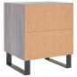 vidaXL Nachttisch Grau Sonoma 40x35x47,5 cm Holzwerkstoff vidaXL Nachttisch Grau Sonoma 40x35x47,5 cm Holzwerkstoff
