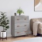 vidaXL Kommode Grau Sonoma 69,5x34x90 cm Holzwerkstoff vidaXL Kommode Grau Sonoma 69,5x34x90 cm Holzwerkstoff