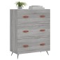 vidaXL Kommode Grau Sonoma 69,5x34x90 cm Holzwerkstoff vidaXL Kommode Grau Sonoma 69,5x34x90 cm Holzwerkstoff