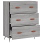 vidaXL Kommode Grau Sonoma 69,5x34x90 cm Holzwerkstoff vidaXL Kommode Grau Sonoma 69,5x34x90 cm Holzwerkstoff