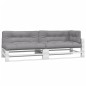 Palettenkissen 5-tlg. Grau Stoff Palettenkissen 5-tlg. Grau Stoff