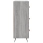 vidaXL Kommode Grau Sonoma 69,5x34x90 cm Holzwerkstoff vidaXL Kommode Grau Sonoma 69,5x34x90 cm Holzwerkstoff