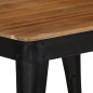 vidaXL Esstisch Akazienholz Massiv und Stahl 75 x 75 x 76 cm vidaXL Esstisch Akazienholz Massiv und Stahl 75 x 75 x 76 cm
