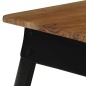 vidaXL Esstisch Akazienholz Massiv und Stahl 75 x 75 x 76 cm vidaXL Esstisch Akazienholz Massiv und Stahl 75 x 75 x 76 cm
