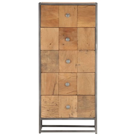 vidaXL Highboard mit Schubladen 45x30x100 cm Altholz Massiv