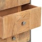 vidaXL Highboard mit Schubladen 45x30x100 cm Altholz Massiv vidaXL Highboard mit Schubladen 45x30x100 cm Altholz Massiv