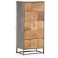 vidaXL Highboard mit Schubladen 45x30x100 cm Altholz Massiv vidaXL Highboard mit Schubladen 45x30x100 cm Altholz Massiv