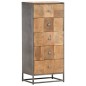 vidaXL Highboard mit Schubladen 45x30x100 cm Altholz Massiv vidaXL Highboard mit Schubladen 45x30x100 cm Altholz Massiv