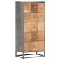 vidaXL Highboard mit Schubladen 45x30x100 cm Altholz Massiv vidaXL Highboard mit Schubladen 45x30x100 cm Altholz Massiv