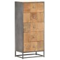 vidaXL Highboard mit Schubladen 45x30x100 cm Altholz Massiv vidaXL Highboard mit Schubladen 45x30x100 cm Altholz Massiv