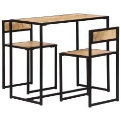 vidaXL 3-tlg. Essgruppe Massivholz Mango