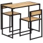 vidaXL 3-tlg. Essgruppe Massivholz Mango vidaXL 3-tlg. Essgruppe Massivholz Mango