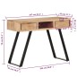 vidaXL Schreibtisch 107x45x79 cm Massivholz Akazie Lebendige Kanten vidaXL Schreibtisch 107x45x79 cm Massivholz Akazie Lebendige Kanten