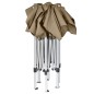 vidaXL Faltpavillon Sechseckig 3,6x3,1 m Taupe 220 g/m² vidaXL Faltpavillon Sechseckig 3,6x3,1 m Taupe 220 g/m²