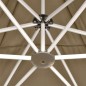 vidaXL Faltpavillon Sechseckig 3,6x3,1 m Taupe 220 g/m² vidaXL Faltpavillon Sechseckig 3,6x3,1 m Taupe 220 g/m²