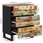 vidaXL Nachttisch 50x33x62 cm Altholz Massiv & Holzwerkstoff vidaXL Nachttisch 50x33x62 cm Altholz Massiv & Holzwerkstoff