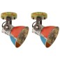 vidaXL Wand-/Deckenleuchten 2 Stk. Industrie-Stil 17x24 cm E27 vidaXL Wand-/Deckenleuchten 2 Stk. Industrie-Stil 17x24 cm E27