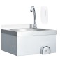 vidaXL Handwaschbecken mit Wasserhahn und Seifenspender Edelstahl vidaXL Handwaschbecken mit Wasserhahn und Seifenspender Edelstahl