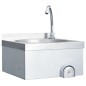 vidaXL Handwaschbecken mit Wasserhahn und Seifenspender Edelstahl vidaXL Handwaschbecken mit Wasserhahn und Seifenspender Edelstahl