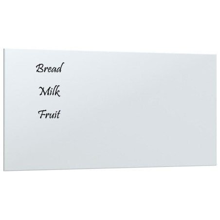 vidaXL Magnettafel Wandmontage Weiß 40x20 cm Hartglas