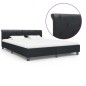 vidaXL Bettgestell Schwarz Kunstleder 160 × 200 cm vidaXL Bettgestell Schwarz Kunstleder 160 × 200 cm