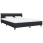 vidaXL Bettgestell Schwarz Kunstleder 160 × 200 cm vidaXL Bettgestell Schwarz Kunstleder 160 × 200 cm