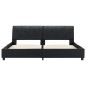 vidaXL Bettgestell Schwarz Kunstleder 160 × 200 cm vidaXL Bettgestell Schwarz Kunstleder 160 × 200 cm