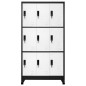 vidaXL Schließfachschrank Anthrazit und Weiß 90x45x180 cm Stahl vidaXL Schließfachschrank Anthrazit und Weiß 90x45x180 cm Stahl