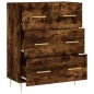 vidaXL Sideboard Räuchereiche 69,5x34x90 cm Holzwerkstoff vidaXL Sideboard Räuchereiche 69,5x34x90 cm Holzwerkstoff