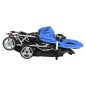 vidaXL Tandem-Kinderwagen Stahl Blau und Schwarz vidaXL Tandem-Kinderwagen Stahl Blau und Schwarz