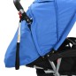 vidaXL Tandem-Kinderwagen Stahl Blau und Schwarz vidaXL Tandem-Kinderwagen Stahl Blau und Schwarz