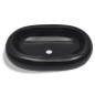 Keramik Waschbecken schwarz oval Keramik Waschbecken schwarz oval