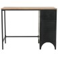 vidaXL Einzelsockel Schreibtisch Massivholz und Stahl 100x50x76 cm vidaXL Einzelsockel Schreibtisch Massivholz und Stahl 100x50x76 cm