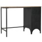 vidaXL Einzelsockel Schreibtisch Massivholz und Stahl 100x50x76 cm vidaXL Einzelsockel Schreibtisch Massivholz und Stahl 100x50x76 cm