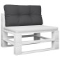 Palettenkissen Schwarz 70x40x12 cm Stoff Palettenkissen Schwarz 70x40x12 cm Stoff