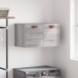 vidaXL Wandschrank Grau Sonoma 60x36,5x35 cm Holzwerkstoff vidaXL Wandschrank Grau Sonoma 60x36,5x35 cm Holzwerkstoff