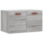vidaXL Wandschrank Grau Sonoma 60x36,5x35 cm Holzwerkstoff vidaXL Wandschrank Grau Sonoma 60x36,5x35 cm Holzwerkstoff