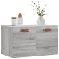 vidaXL Wandschrank Grau Sonoma 60x36,5x35 cm Holzwerkstoff vidaXL Wandschrank Grau Sonoma 60x36,5x35 cm Holzwerkstoff
