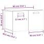 vidaXL Wandschrank Grau Sonoma 60x36,5x35 cm Holzwerkstoff vidaXL Wandschrank Grau Sonoma 60x36,5x35 cm Holzwerkstoff