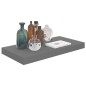 vidaXL Schwebendes Wandregal Hochglanz-Grau 50x23x3,8 cm MDF vidaXL Schwebendes Wandregal Hochglanz-Grau 50x23x3,8 cm MDF