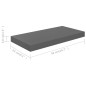 vidaXL Schwebendes Wandregal Hochglanz-Grau 50x23x3,8 cm MDF vidaXL Schwebendes Wandregal Hochglanz-Grau 50x23x3,8 cm MDF
